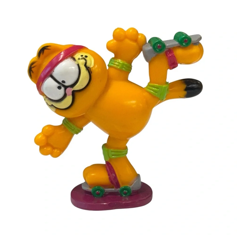 Vintage 1980's McDonalds Garfield Odie on Scooters Safari Jeep Happy Meal Toys